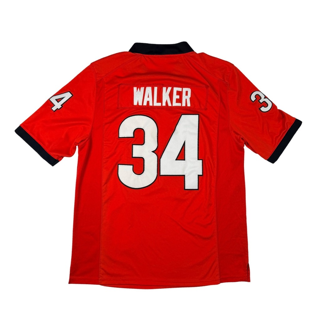 Nike Georgia Bulldogs Jersey Mens Large Red Herschel Walker‎ 34 SEC NCAA